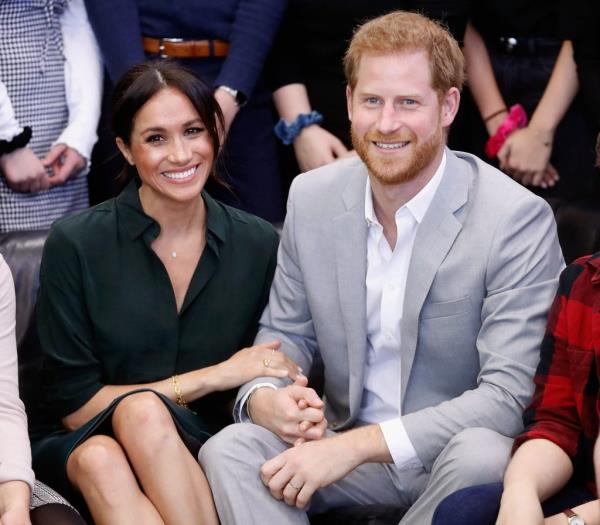 Meghan, Duchess of Sussex and Prince Harry, Duke of Sussex make an official visit to the Joff Youth Centre.