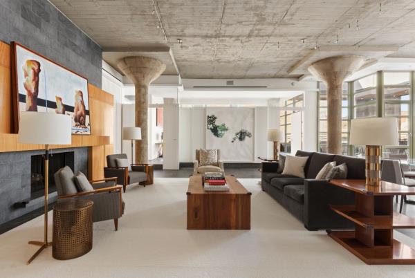 This classic Tribeca loft is perfect for entertaining.