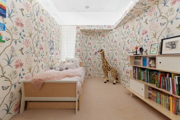 A children's bedroom in the loft.