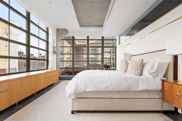 A bright and airy bedroom.