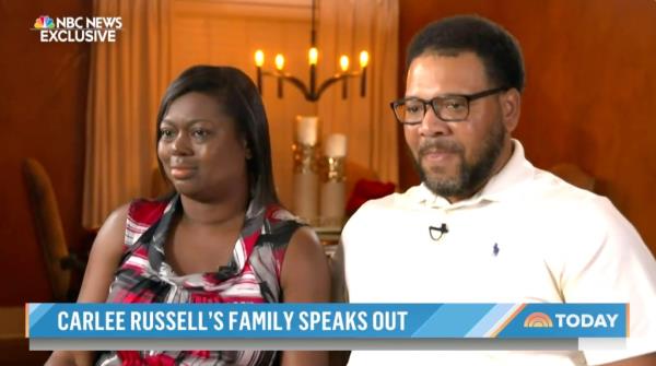 The parents of Carlee Russels spoke out to NBC News a<em></em>bout how they reacted to seeing their daughter on their doorstep.