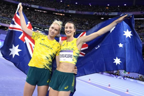 Nicola Olyslagers and Eleanor Patterson claimed silver and bro<em></em>nze in the high jump.