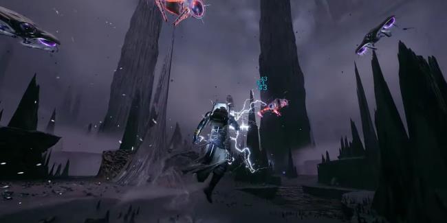 Remnant 2: The Archon Using Their Lightning Powers On Dro<em></em>nes In N'Erud