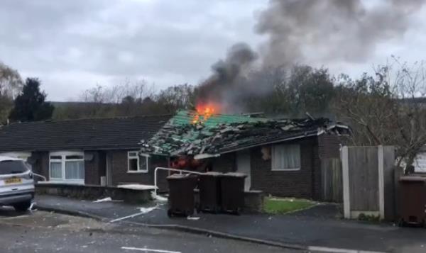 Gas explosion Derbyshire Fire and Rescue Service are dealing with a 'serious incident' on Ollersett Avenue, New Mills.