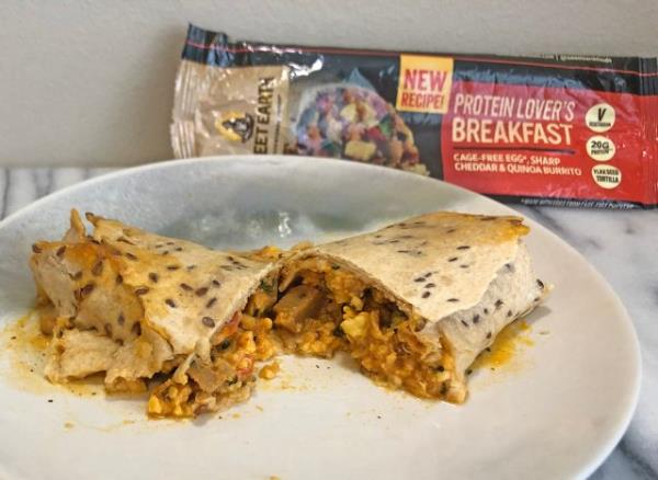 Sweet Earth Protein Lover's Breakfast Cage-Free Egg, Sharp Cheddar & Quinoa Burrito